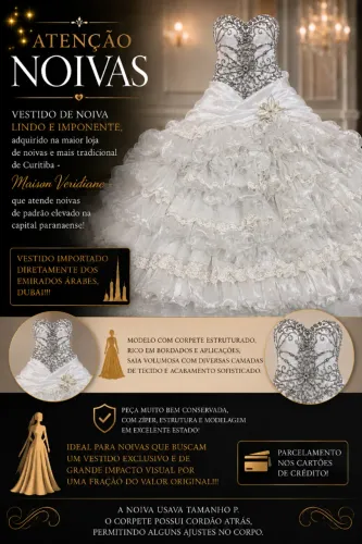 VESTIDO DE NOIVA DE LUXO