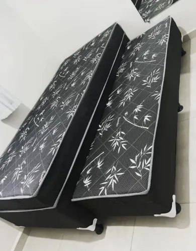 Cama box tamanho solteiro Bibox 88x1.88 com Auxiliar D33 Direto da Fábrica | Novo