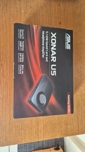 Asus Xonar U5 placa interface de áudio externa 