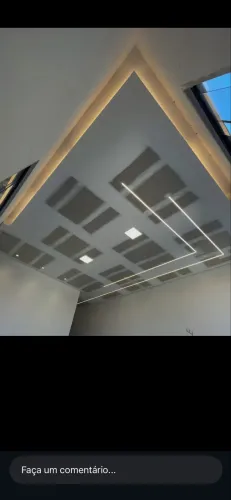 Instalamos forro de drywall liso e decorado 
