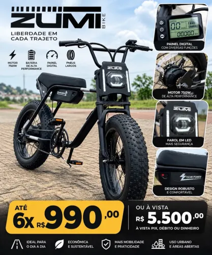 Bike Eletrica zero km 750W