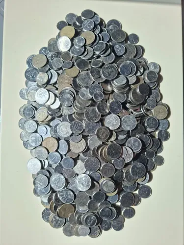 Moedas antigas dos anos de 1967 a 1993 - 3 Kg.