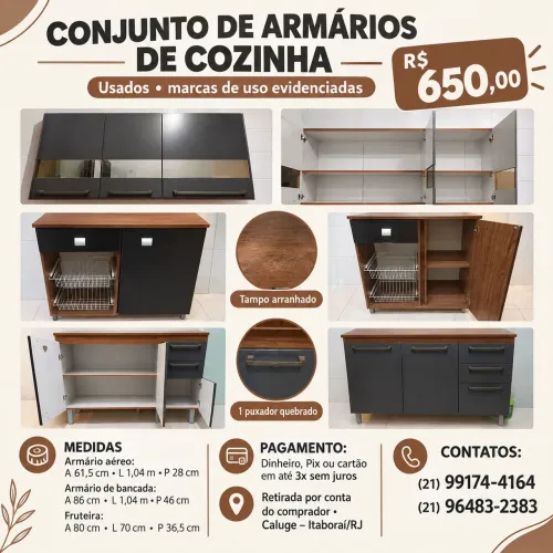 Conjunto móveis de cozinha