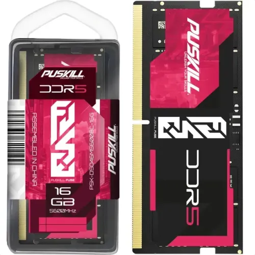 2x16GB Memória Ram Notebook Gamer PUSKILL FUSE 16gb Ddr5 5600mhz Pc5-44800 Sodimm
