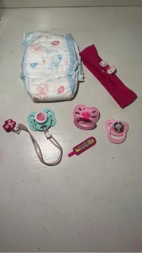 Kit Acessórios para Bebê Reborn - Chupetas Magnéticas, Fralda e Acessórios