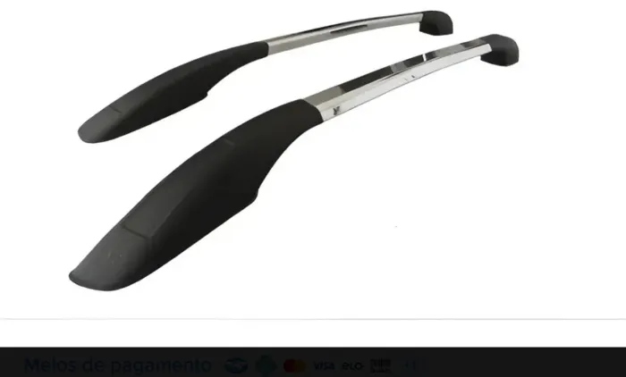 Longarina Rack De Teto Decorativa Captur Anodizado PRA QQUER CARRO POIS PODE DIMINUIR 
