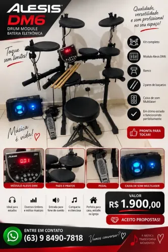 Bateria eletrónica Alesis DM6