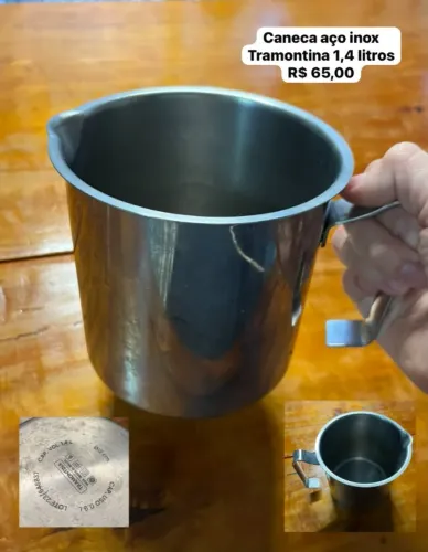 Caneca aço inox Tramontina 1,4 litros
