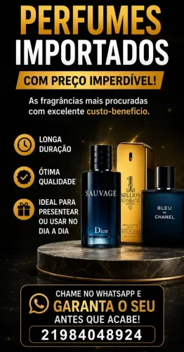 Vende-se kit de perfumes importados