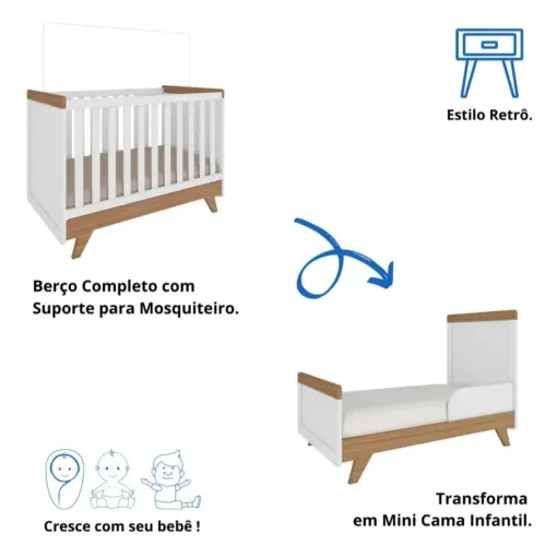 Berço Americano Retrô 