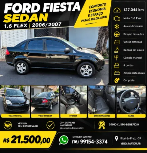 Ford Fiesta Sed. 1.6 8V Flex 4P 2007