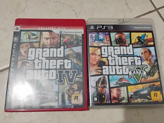 GTA IV E V - PS3 - Mídia Física