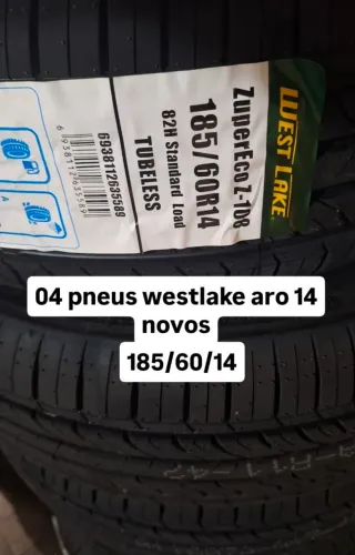 04 pneus xbri ou westlake aro 14 novos 185/60/14