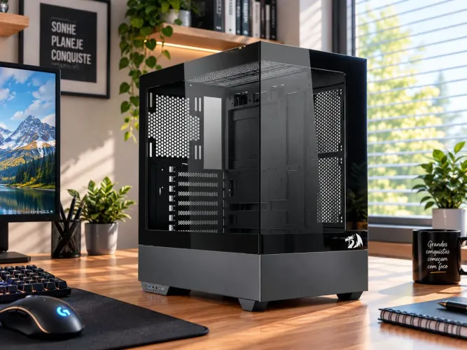Gabinete Gamer Redragon Reflect Pro (Acessório novo Caixa lacrada)