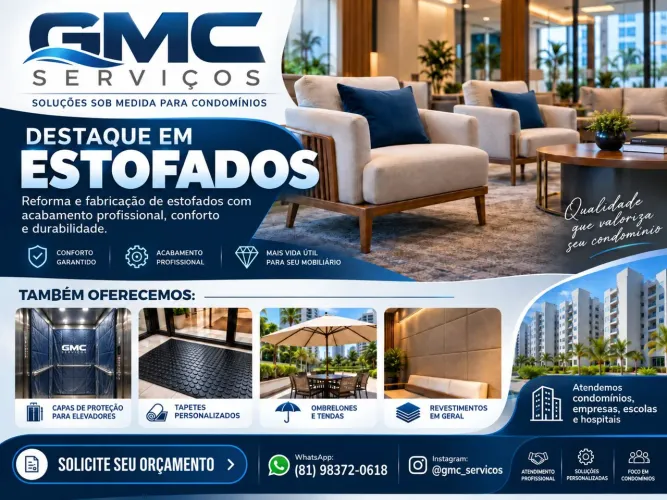 GMC SERVIÇOS - REFORMA E RENOVAÇÃO DE ESTOFADOS