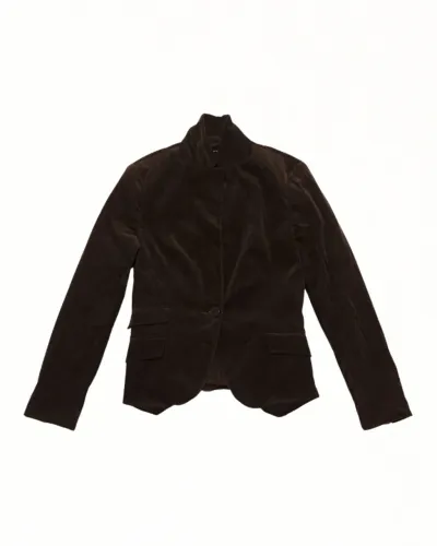 Blazer de Veludo Zara Basic Feminino