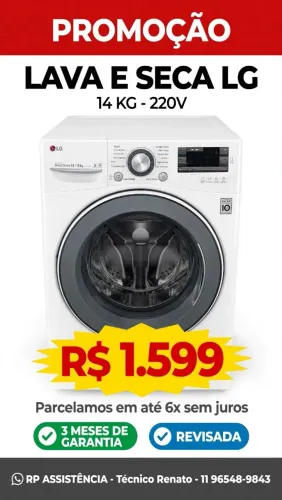 LAVA E SECA LG , 14 KG / 220v