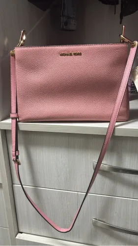 Bolsa de couro Rosa Michael Kors