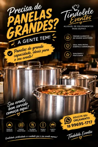? PANELAS GRANDES PARA SUA FESTA! ?