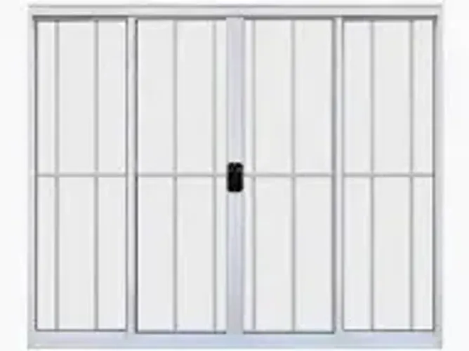 janela vitro em aluminio branco - grade - frete a/c