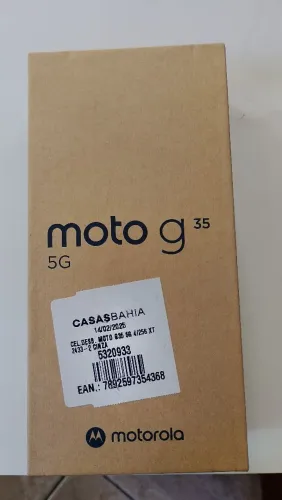 Moto G35 5G 256GB Completo na Caixa | Estado de Novo | Carregador Original