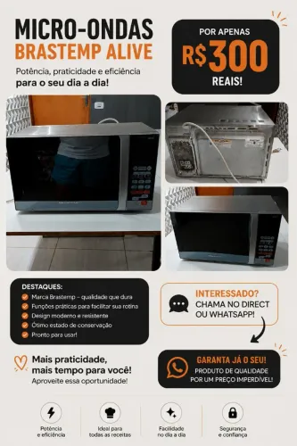 Microondas Brastemp ative