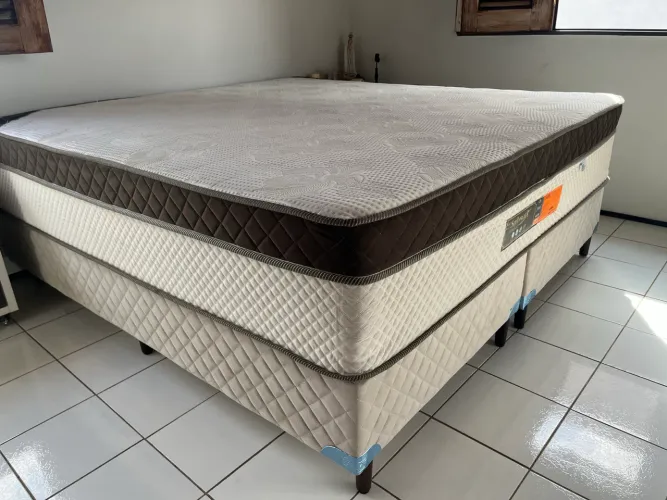 Cama Box King Size Softflex Gold Pocket Napoli - Excelente Estado