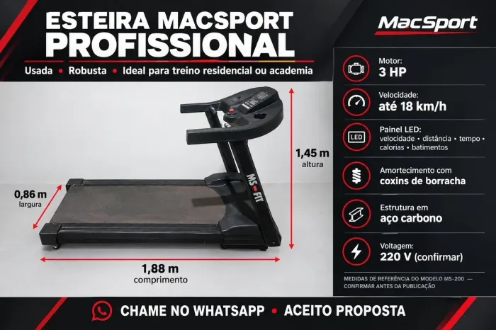 Esteira Elétrica profissional