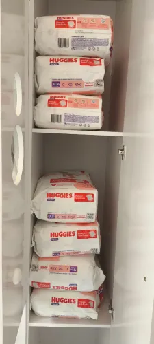 7 pacotes de Fraldas Huggies M