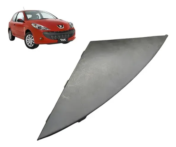 Tampa Reboque Parachoque Dianteiro Peugeot 207 1.4 2011 Preto