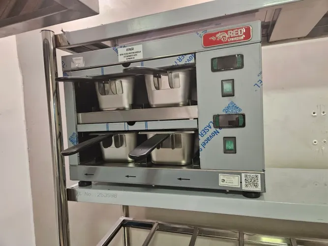 conservador de proteínas 4 bandejas inox red