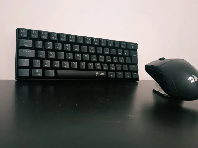 Kit Gamer Teclado Mecânico Clanm Night Walker V2 + Mouse Redragon King M724 Ultra Light
