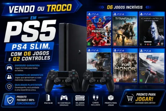 VENDO OU TROCO EM PS5 | PS4 - 1TB