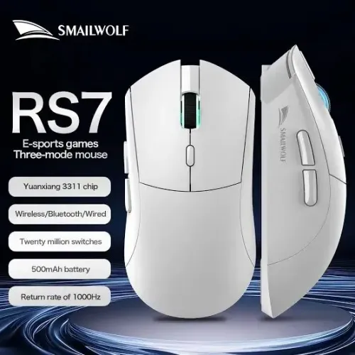 Mouse Gamer SmailWolf RS7 - Branco