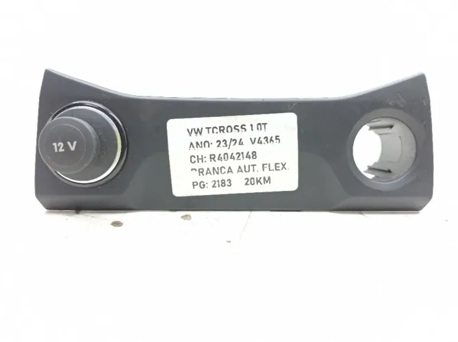Tomada 12v Volkswagen Tcross Tsi 1.0 2023 2024 2g0863337a
