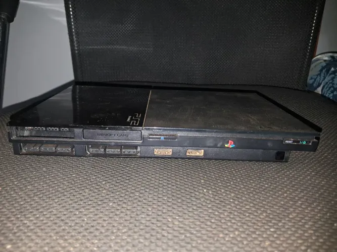 PlayStation 2 Slim Completo + 2 Controles + Cabos (Funcionando)