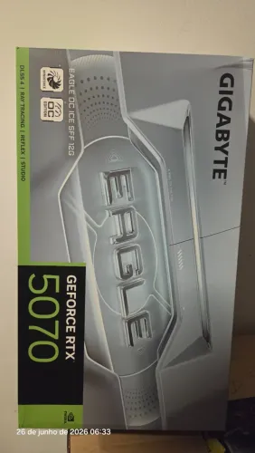 RTX 5070 12GB Gigabyte Eagle Branca OC Ice SFF Triple Fan Nvidia