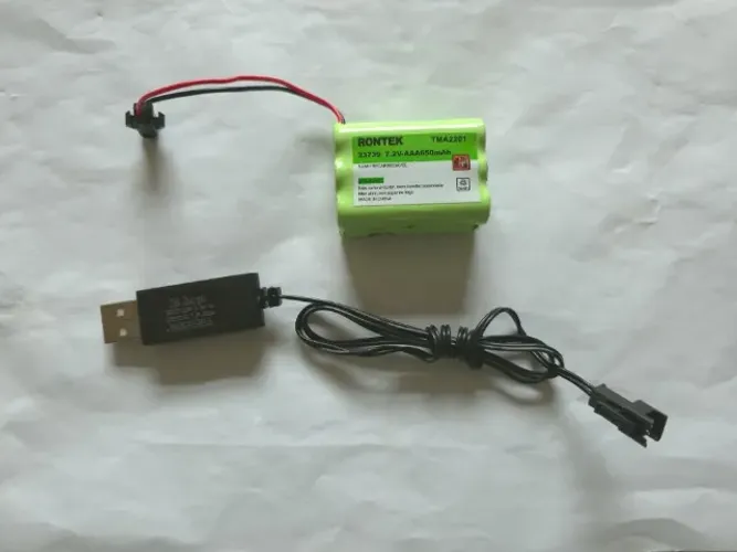Bateria 7,2 V 650 Mah Ni-mh Para Helicóptero + Carregador