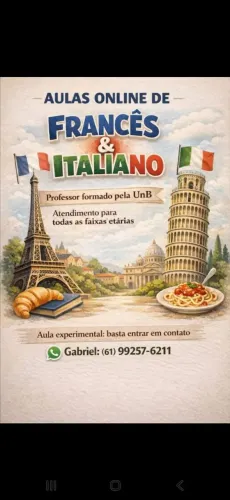 Aulas francês e italiano