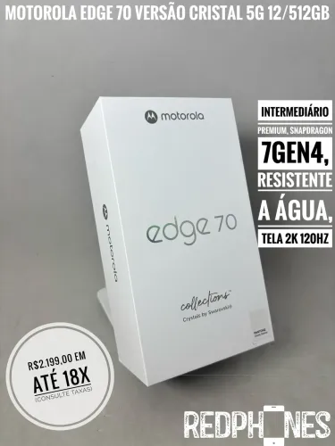 Loja física. Aceitamos trocas. Motorola Edge 70 12/512 novo