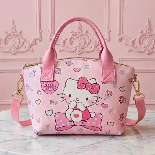 Bolsa Transversal Hello Kitty Kawaii Coleção Premium