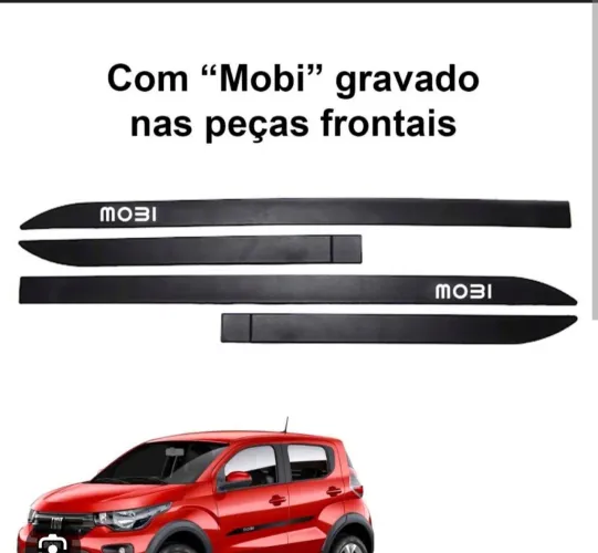 Jogo de Frisos Portas e Lateral Fiat Com Nome Mobi