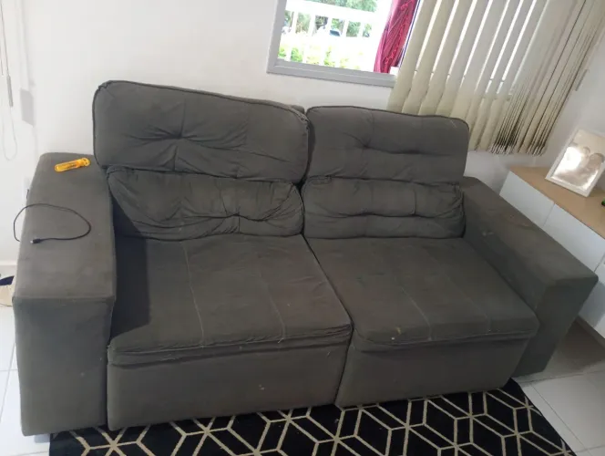 Vendo sofa usado 3 lugares
