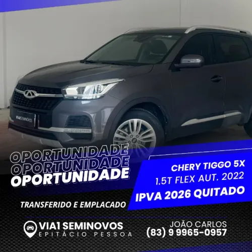 Chery Tiggo 5X T 1.5 16V Turbo Flex Aut. 2022