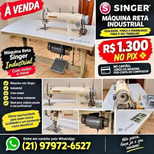 Máquina RETA Industrial Singer
