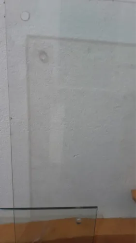 Placa de vidro para logomarca 