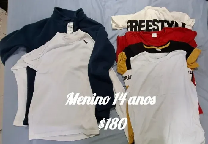 Roupas menino 14 anos