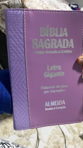 bíblia sagrada letras gigantes, para mulher 
