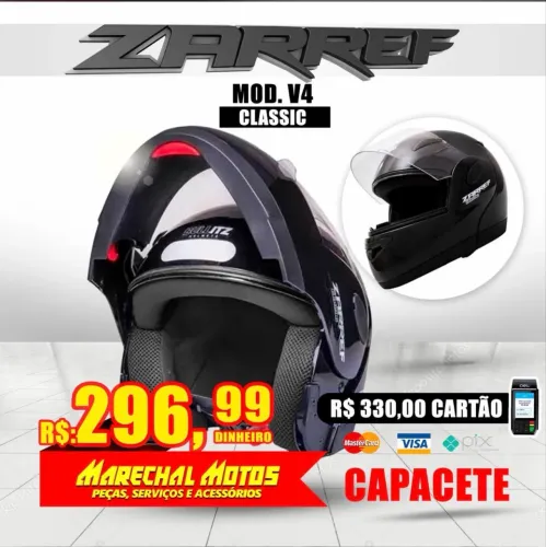 Capacete Zarref articulado 