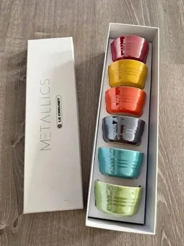 Caixa Ramekins Metallics Rainbow Le Creuset